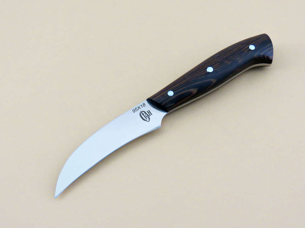 Нож «КЛЕПИК малый» цельнометаллический 95х18 , венге