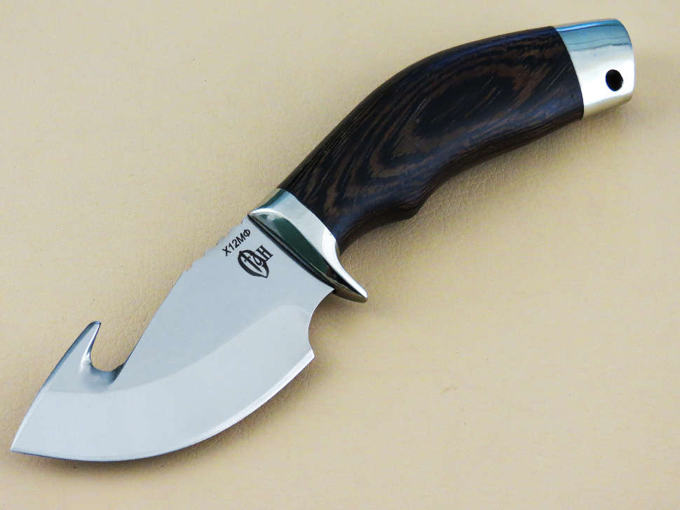Шкуросъемный нож «БЕМБИ» Х12МФ, венге