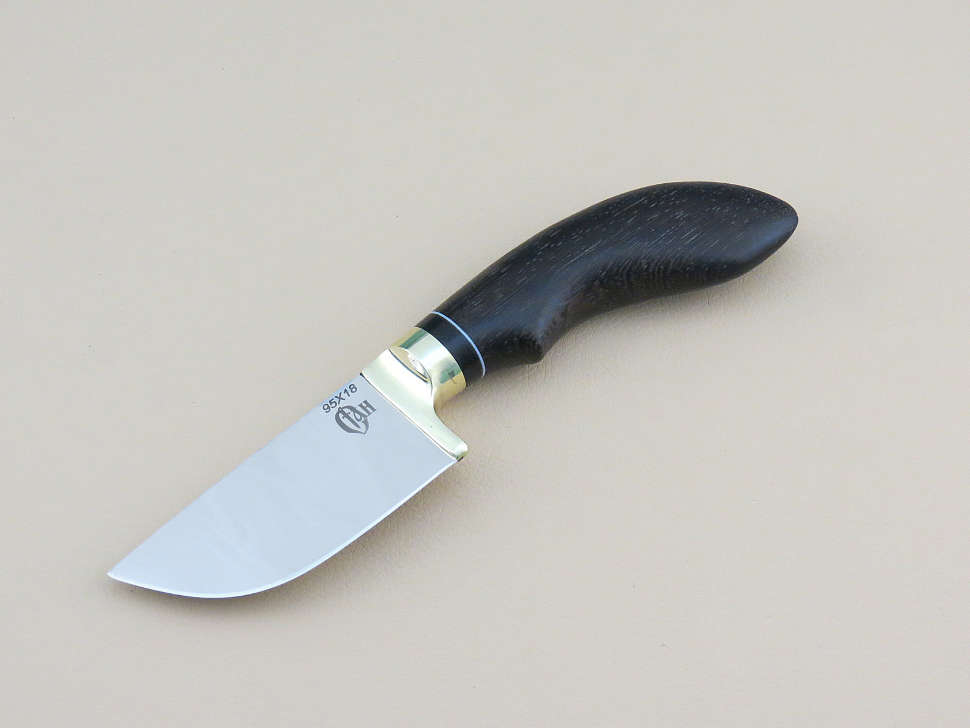 Шкуросъемный нож «ЗАЯЦ» 95Х18, венге