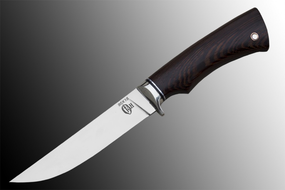 Рыбацкий нож «ЩУКА малая» 95Х18, венге