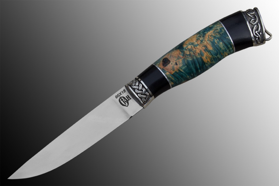 Нож охотника «ИГЛА», 95Х18, граб, кап клена