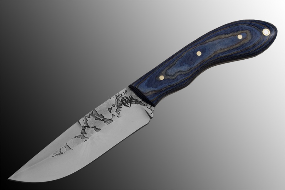 Охотничий нож «ЛОСЬ» цельнометаллический, 95Х18, микарта