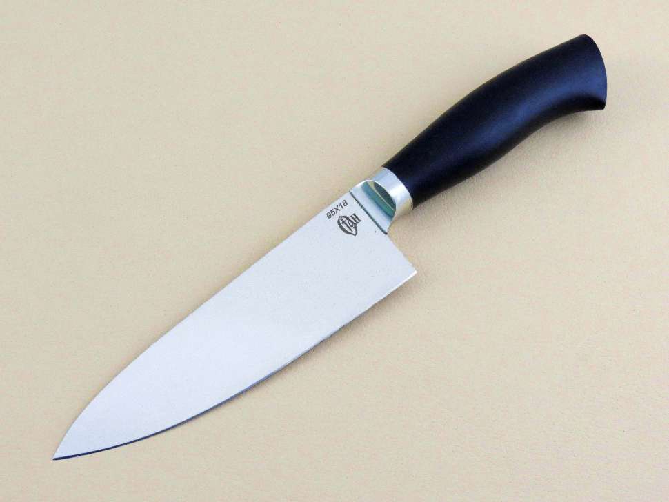 Набор кухонных ножей «КУХНЯ-9» 9-ти предметный 95х18, граб - Набор .