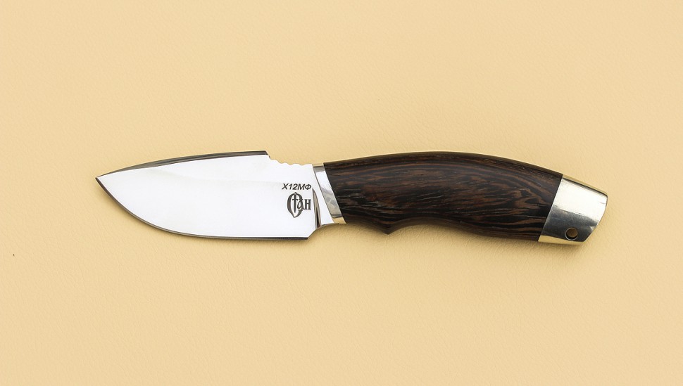 Шкуросъемный нож «БОБР» Х12МФ, венге