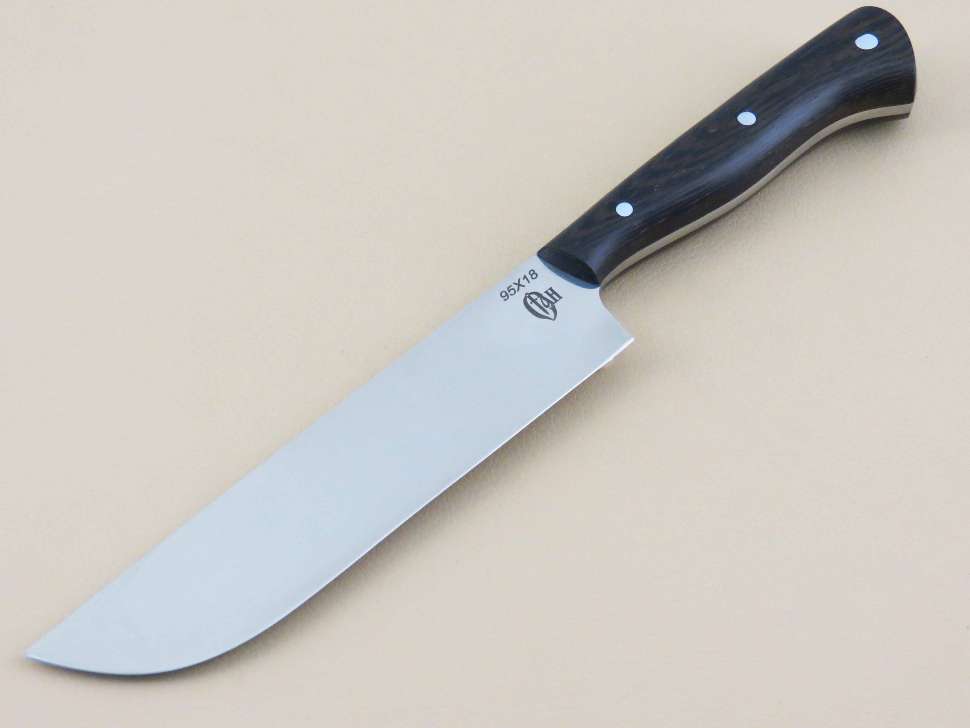 Нож "УЗБЕК" цельнометаллический 95х18, венге