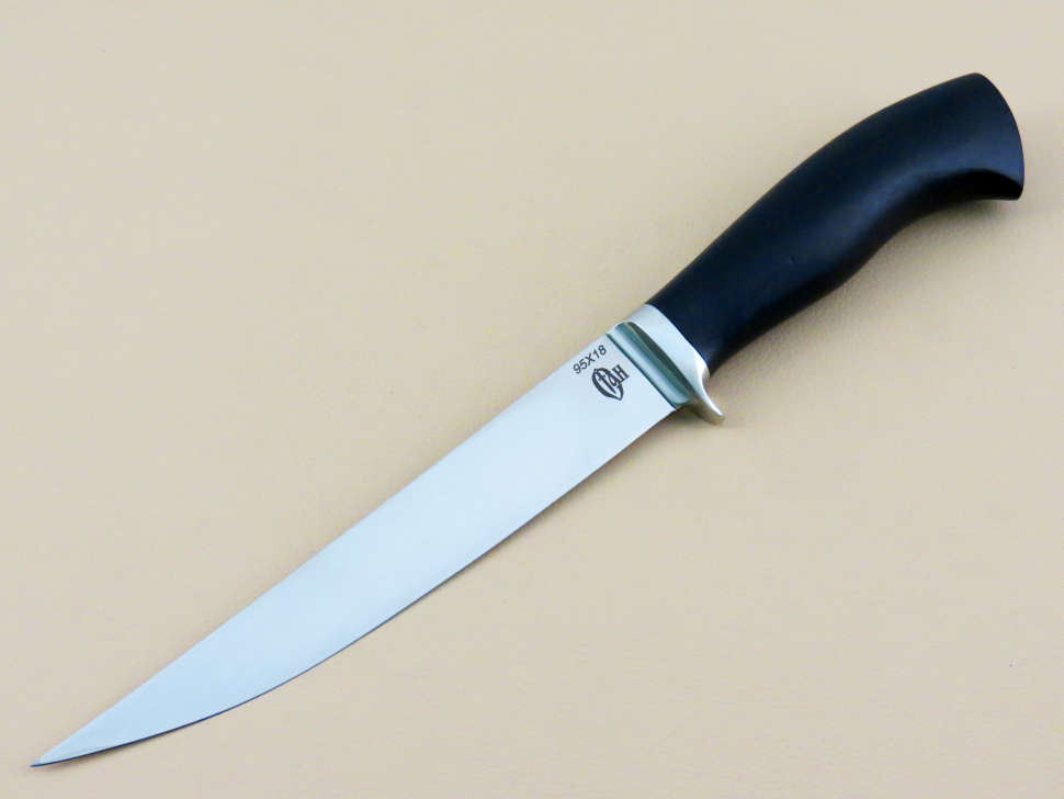 Кухонный нож «ФИЛЕЙНЫЙ» 95х18, граб