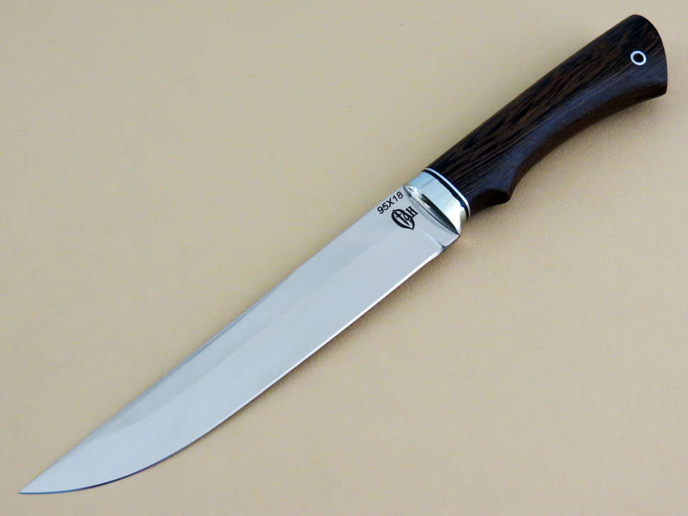 Нож рыбака «ОСЁТР» 95Х18, венге