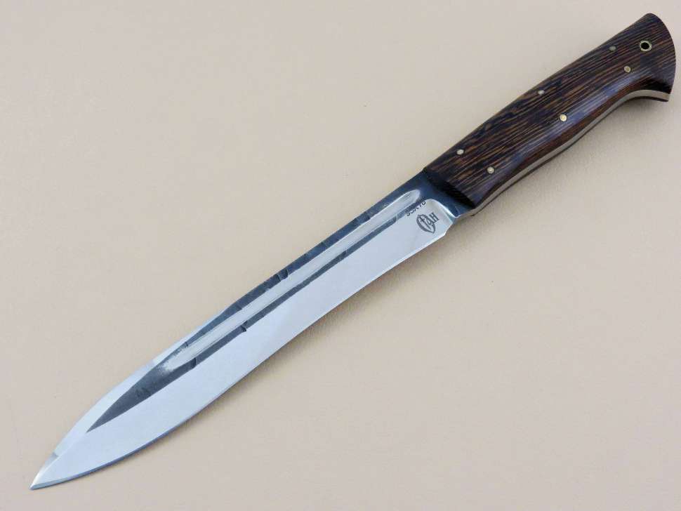 Нож «ТУР» цельнометаллический 95Х18, венге