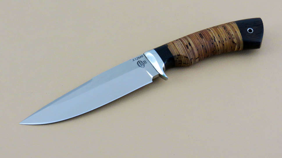 Нож «БИЗОН-1» Х12МФ, береста, венге