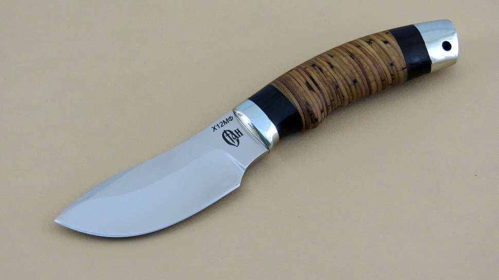 Нож «СЕРНА» Х12МФ, береста, венге
