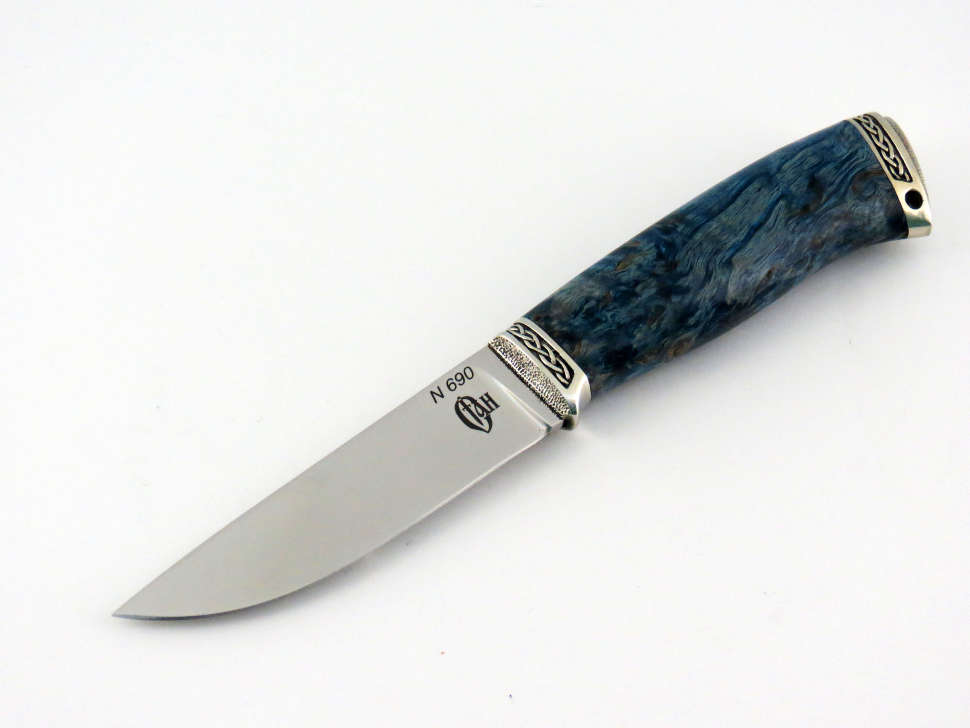 Нож «ИГЛА» N690, карельская береза