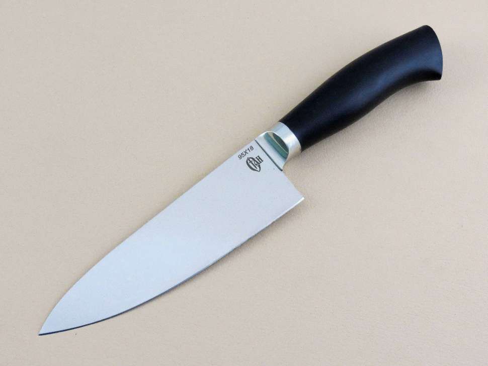 Кухонный нож №2 (Поварской) 95Х18, граб