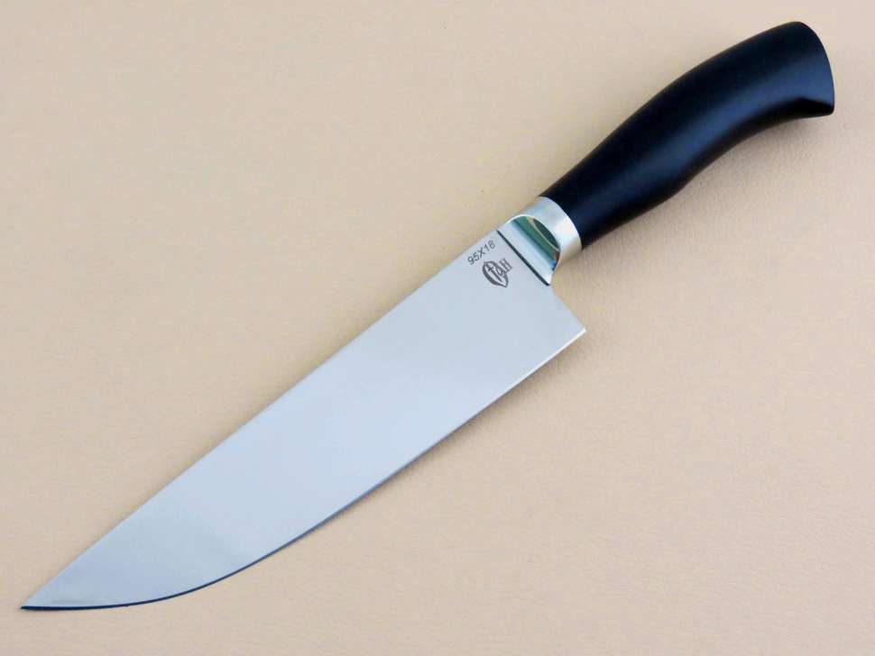Кухонный нож №4 (Шеф) 95Х18, граб
