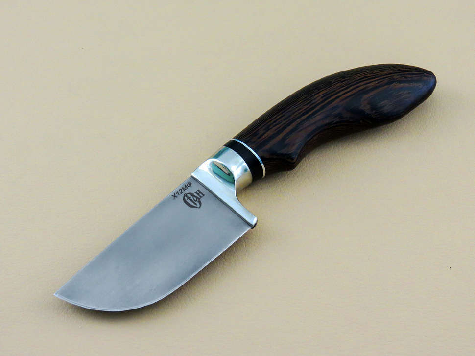 Шкуросъемный нож «ЗАЯЦ» Х12МФ, венге