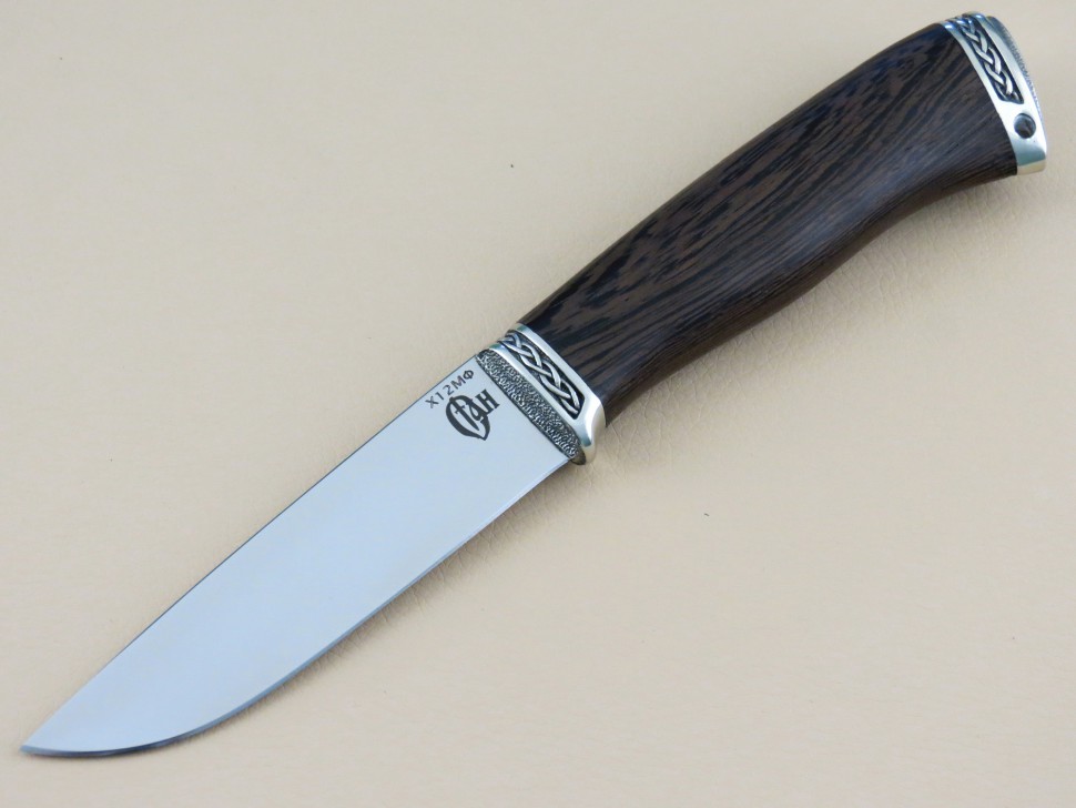 Шкуросъемный нож «ИГЛА» Х12МФ, венге