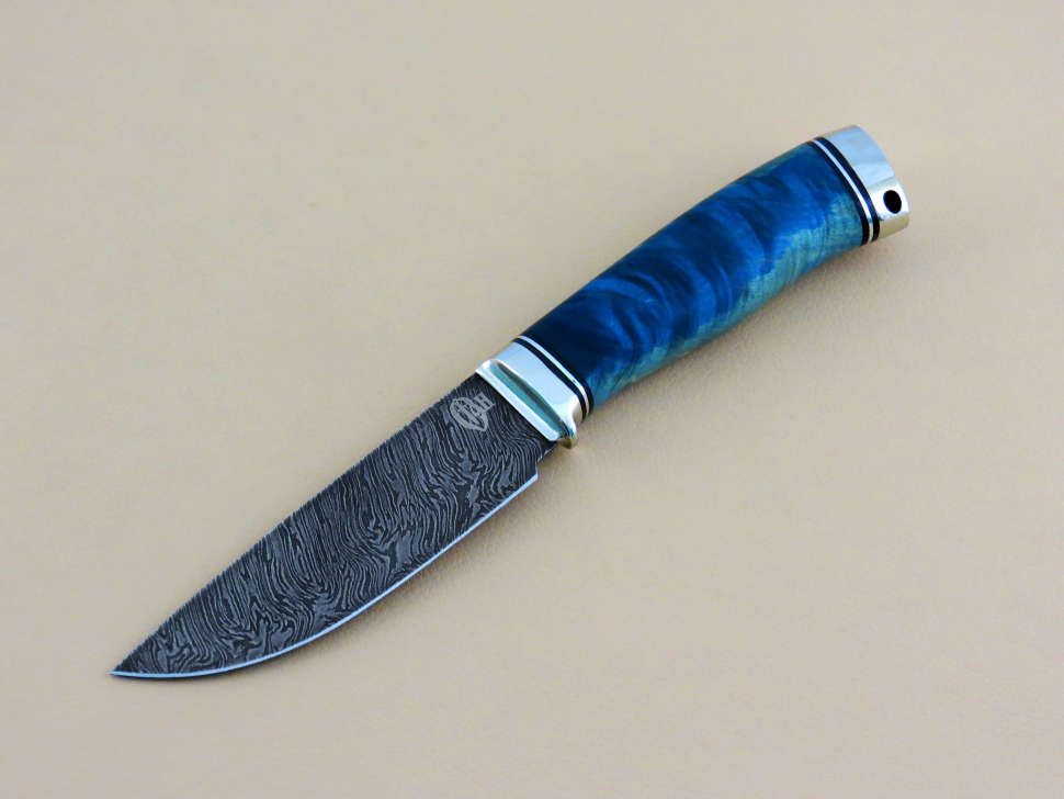 Нож «ТУРИСТ-1» дамаск, кап клена